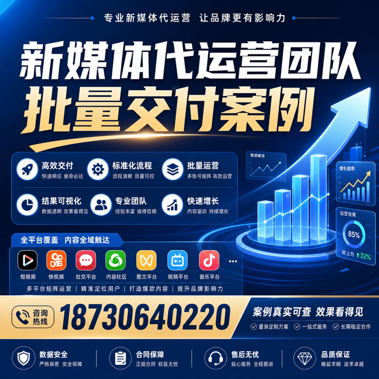 秦皇岛代运营公司多客户账号批量高效交付案例